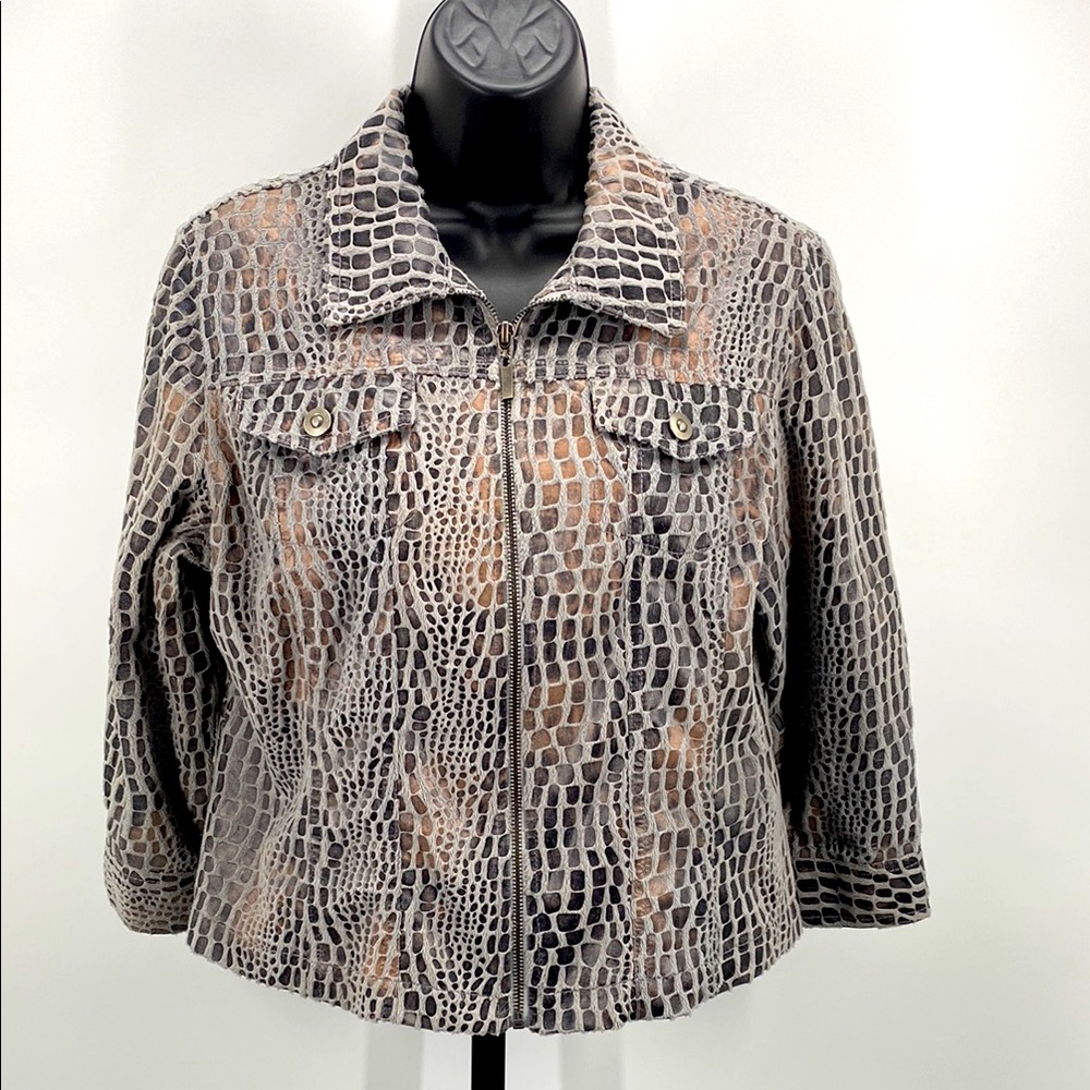 Ruby Rd. l Jacket l Three Quarter Sleeve l Multi Color l